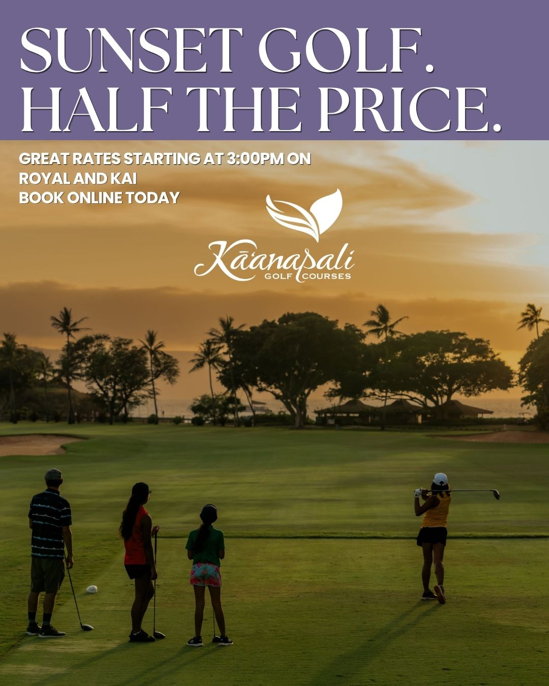 Sunset Golf Ad Kaanapali